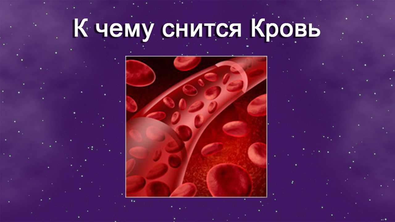 К чему снится кровь - 106 толкований