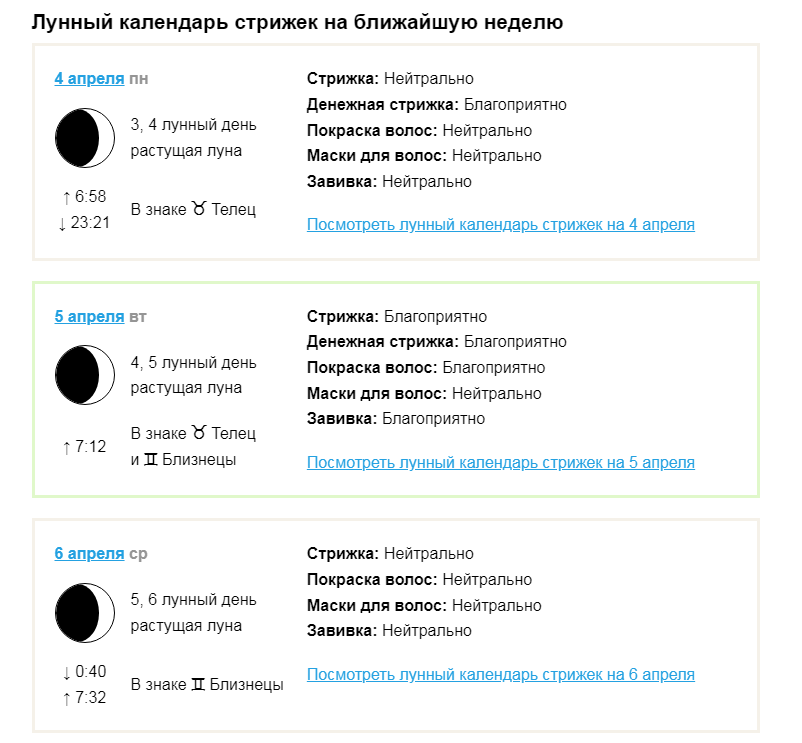 Лунный календарь стрижек и завивки на 2024 год: благоприятные и неблагоприятные дни. стрижка и завивка волос по лунным дням в 2024 году: лунный календарь