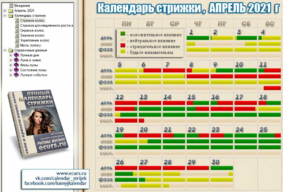 Лунный календарь стрижек на август 2024