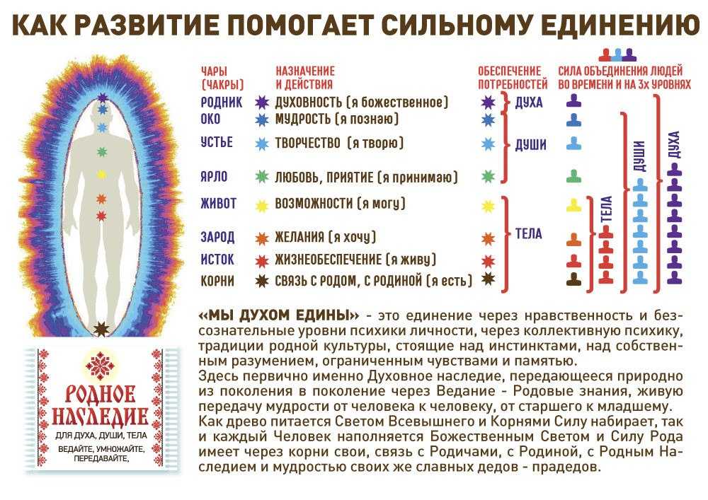 Славянские чакры человека: значнеи, расположение, как открыть