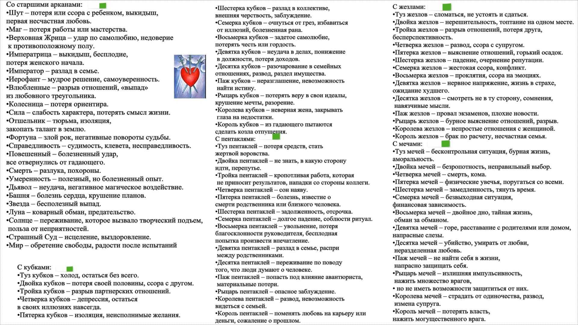 Рыцарь мечей: значение и толкование карты таро