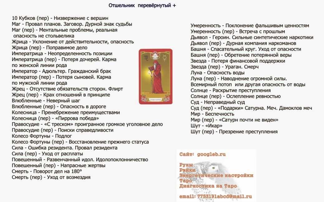 Да или нет? значение карт таро
