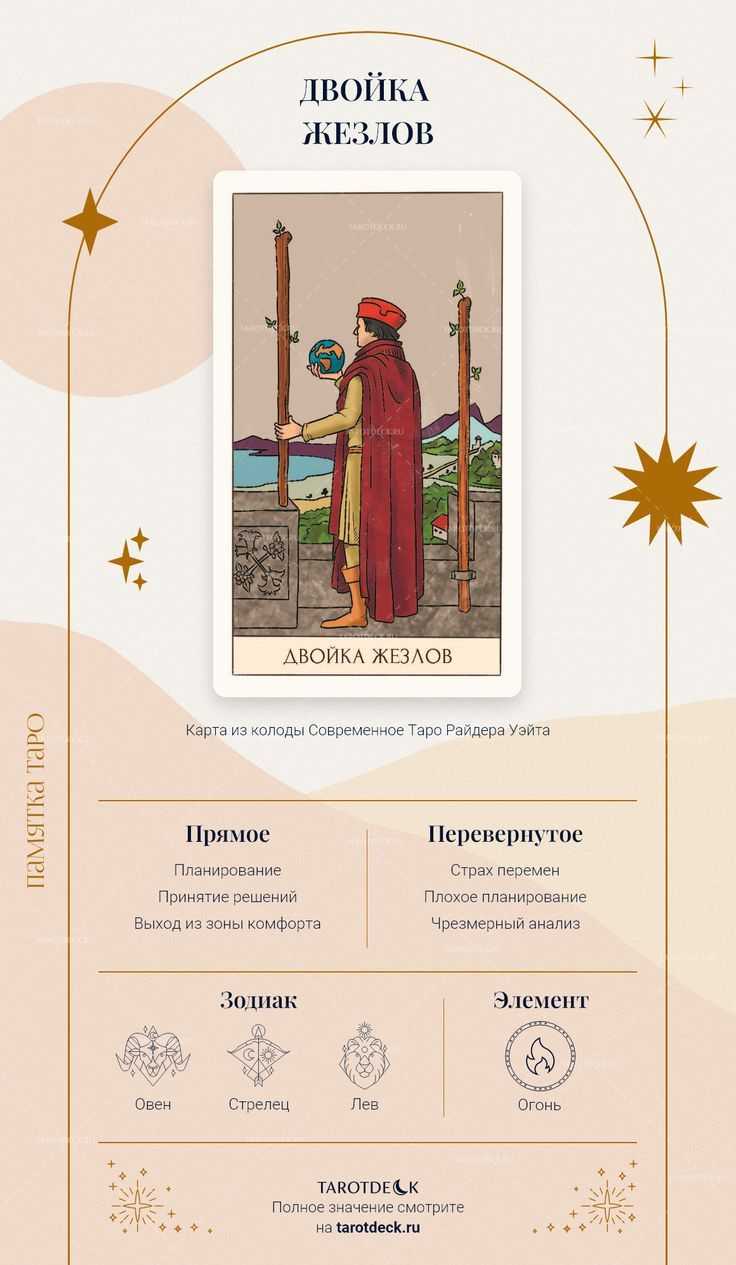2 жезлов таро — значение карты при гадании